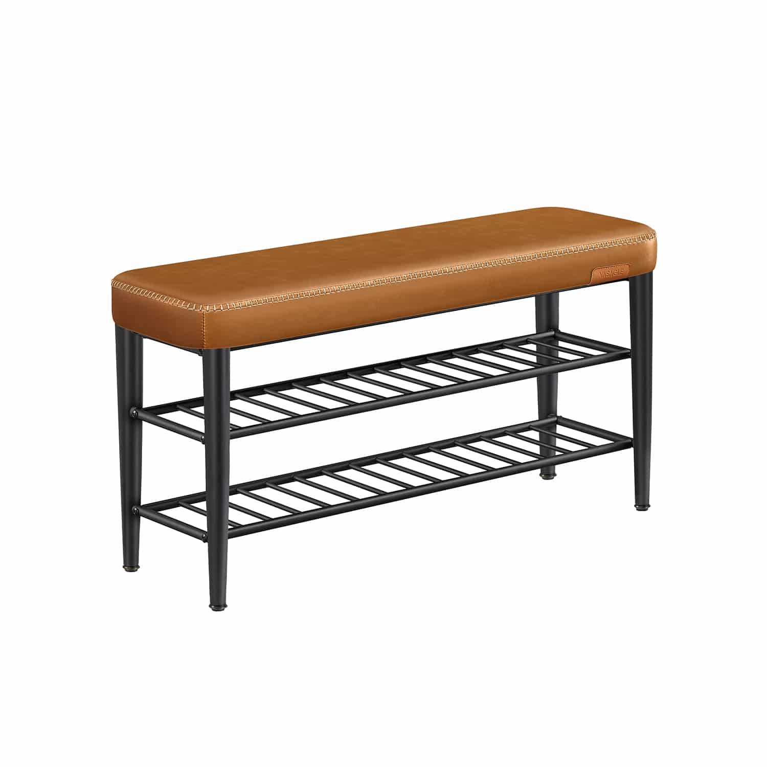 EKHO Kollektion Schuhbank mit Nähten 30 x 100 x 50 cm karamellbraun von Vasagle