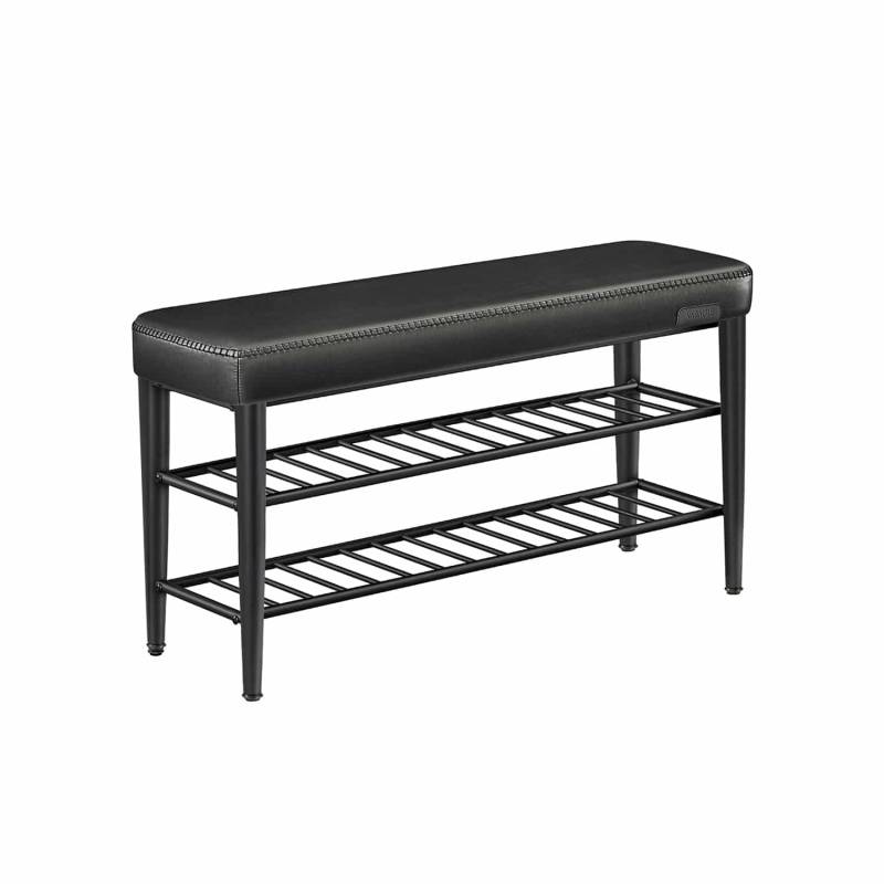 EKHO Kollektion Schuhbank mit Nähten 30 x 100 x 50 cm tintenschwarz von Vasagle