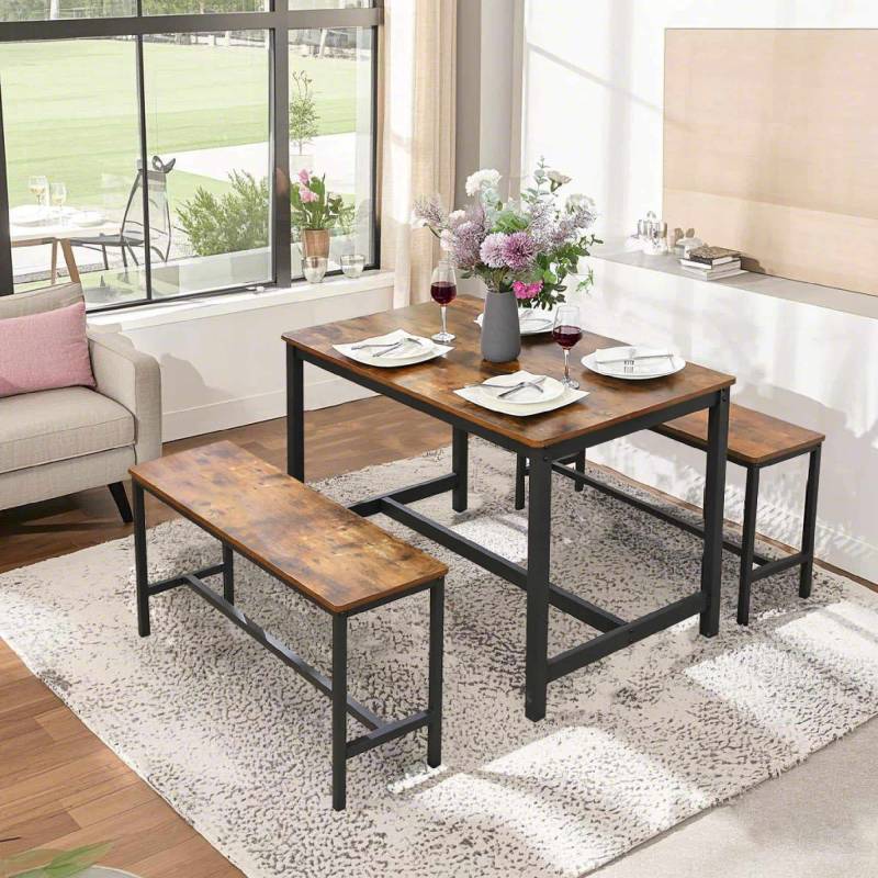 Esstischbänke 2er Set, Sitzbänke für Esszimmertisch, Küchenbänke von Vasagle