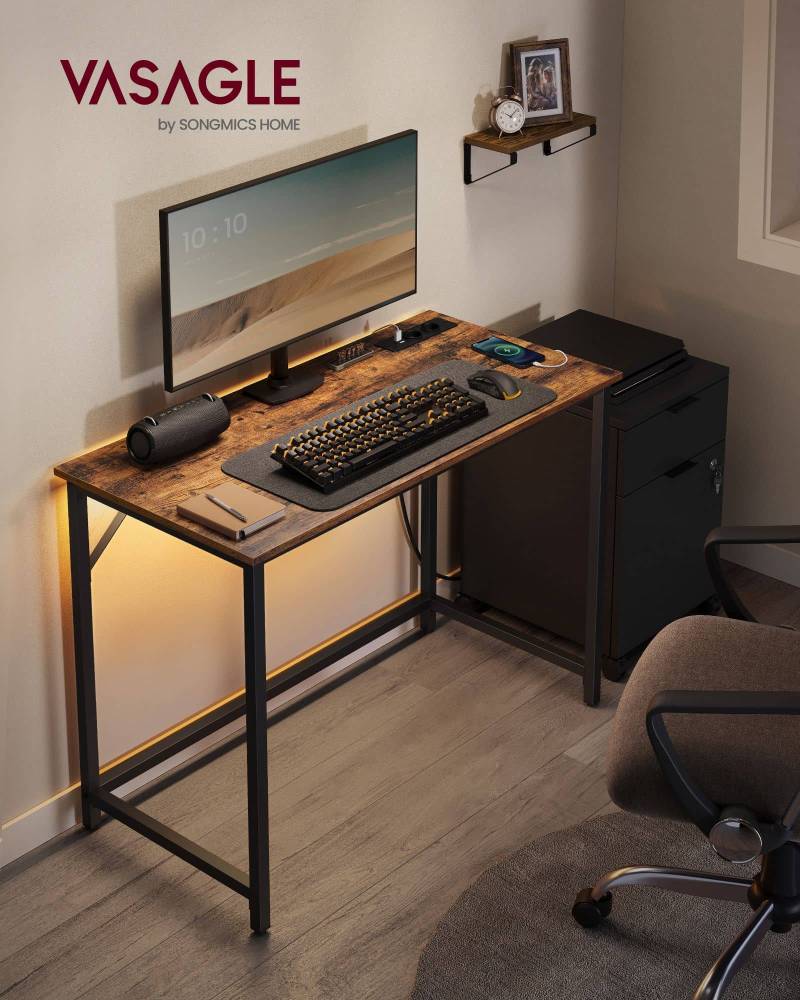 Gaming-Tisch mit LED-Beleuchtung von Vasagle