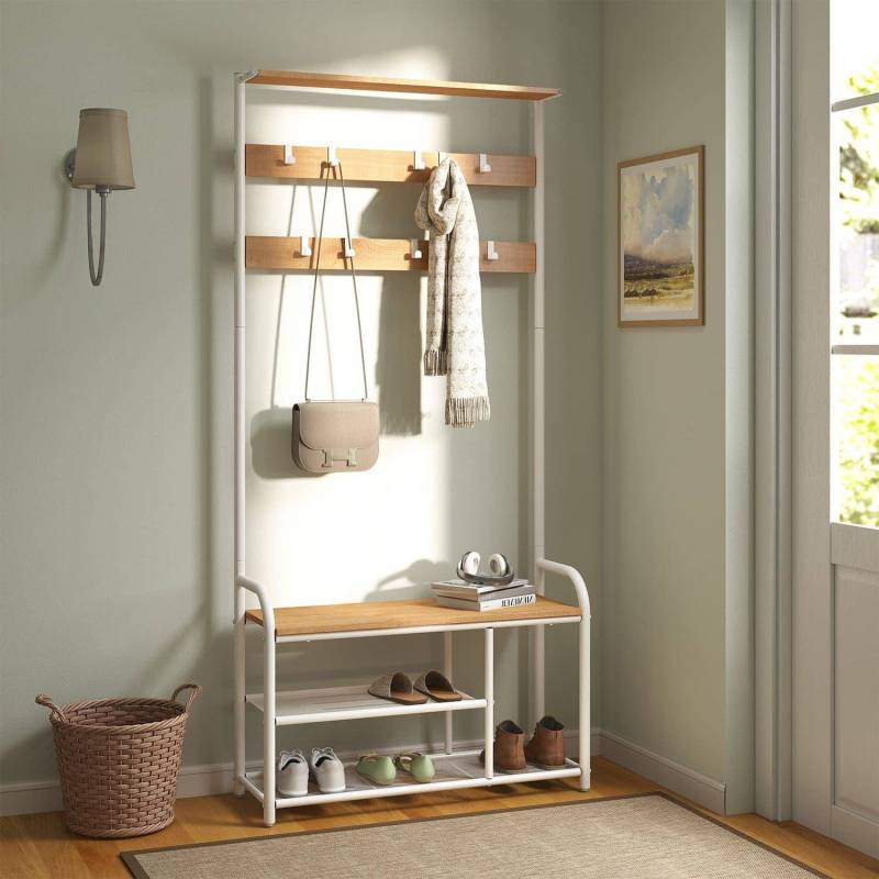 Garderobenständer, Garderobe, Kleiderständer 9 Haken von Vasagle