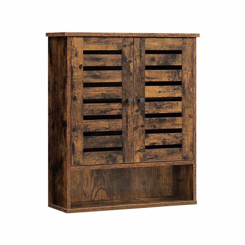 Hängeschrank mit 2 Türen Vintagebraun von Vasagle