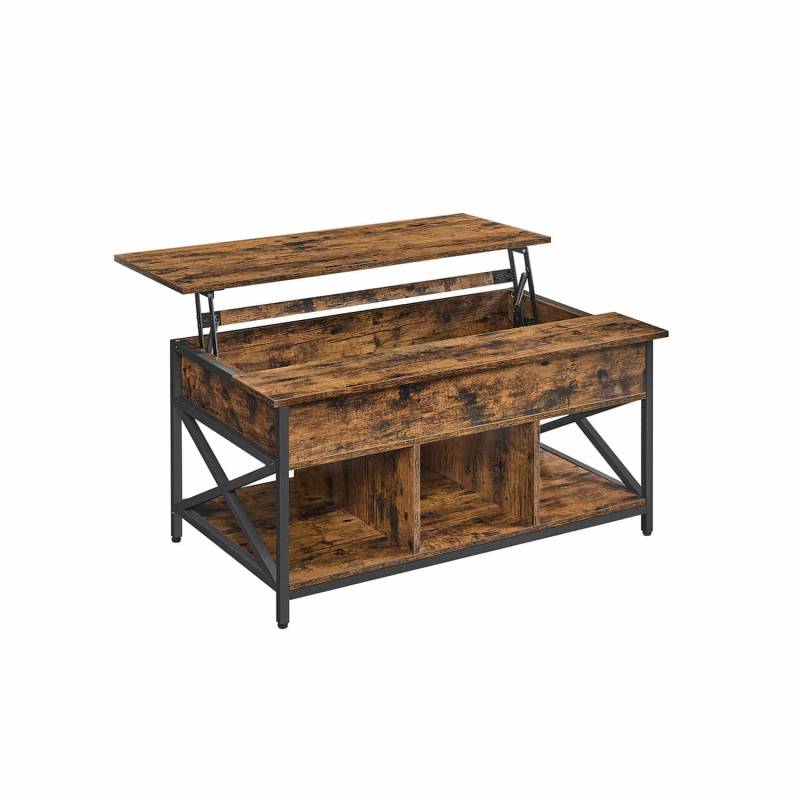Höhenverstellbarer Kaffeetisch 60 x 100 x (48-62) cm von Vasagle