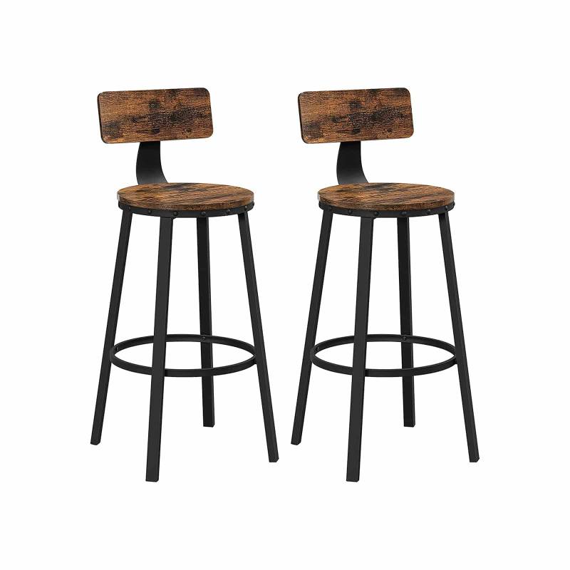 Industrie-Design Barhocker 2er Set von Vasagle