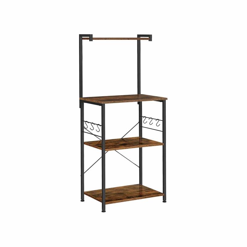 Industrie-Design Küchenregal mit Haken von Vasagle