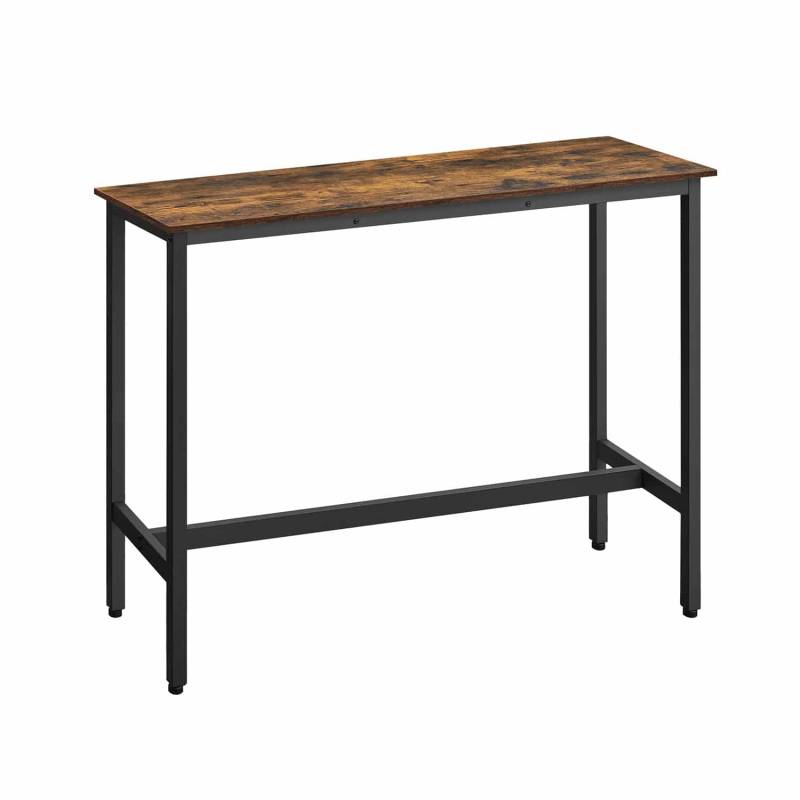 Industrie-Design rechteckiger Stehtisch Vintagebraun von Vasagle