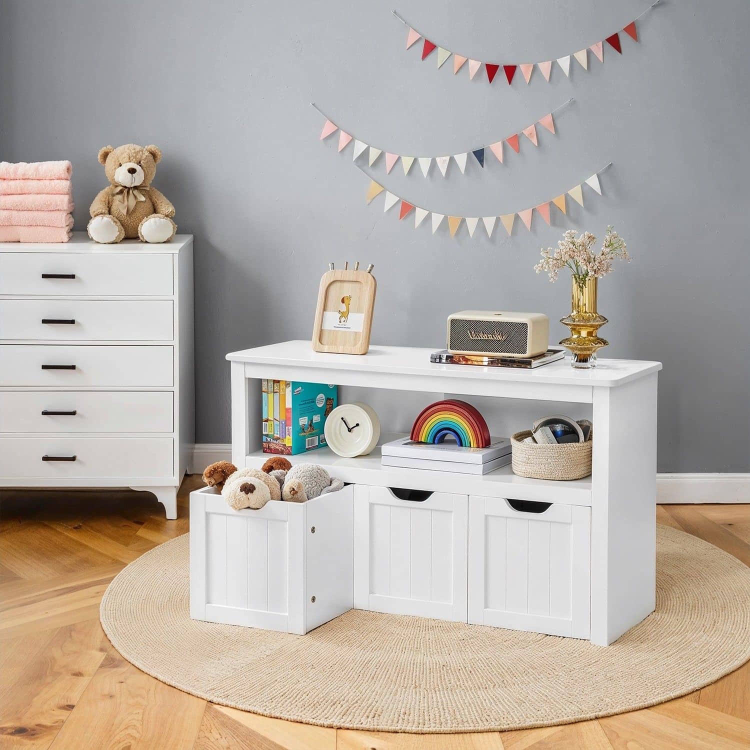 Kinderregal, Spielzeugschrank, Aufbewahrungsschrank von Vasagle