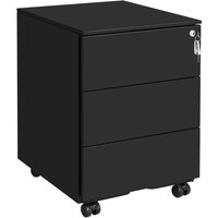 SONGMICS Rollcontainer, mit 3 Schubladen 39 x 45 x 55 cm (L x B x H) von Vasagle