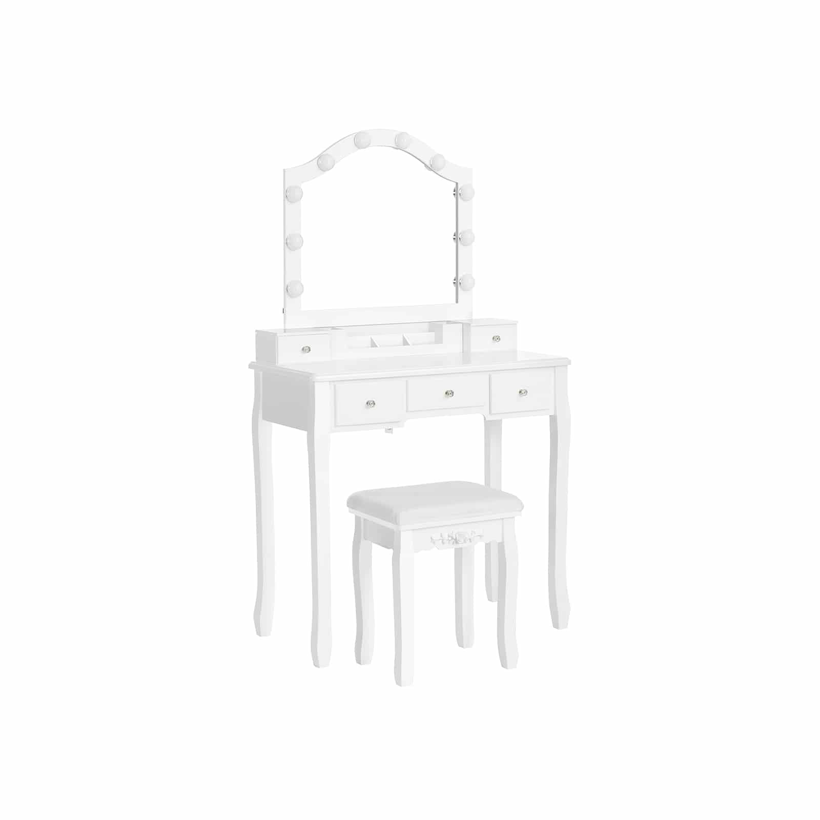 Schminktisch-Set weiß Schminktisch-Set weiß von Vasagle