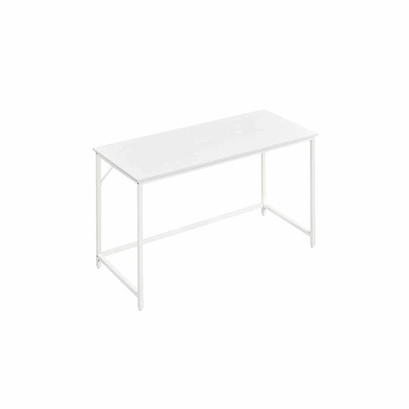 Schreibtisch mit Metallgestell 60 x 120 x 76 cm ahornweiß von Vasagle