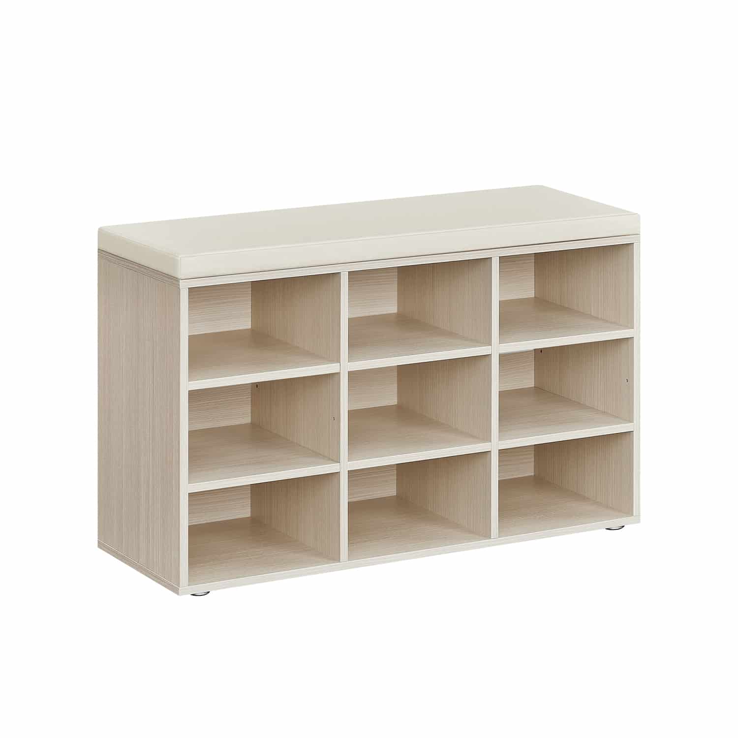 Schuhregal mit Sitzfläche 30,3 x 78,5 x 48 cm naturbeige von Vasagle