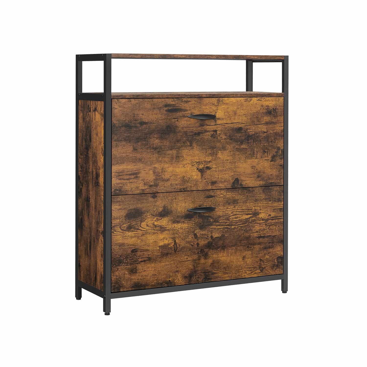 Schuhschrank mit 2 Klappen 60 x 30 x 95 cm Schuhschrank mit 2 Klappen 60 x 30 x 95 cm von Vasagle