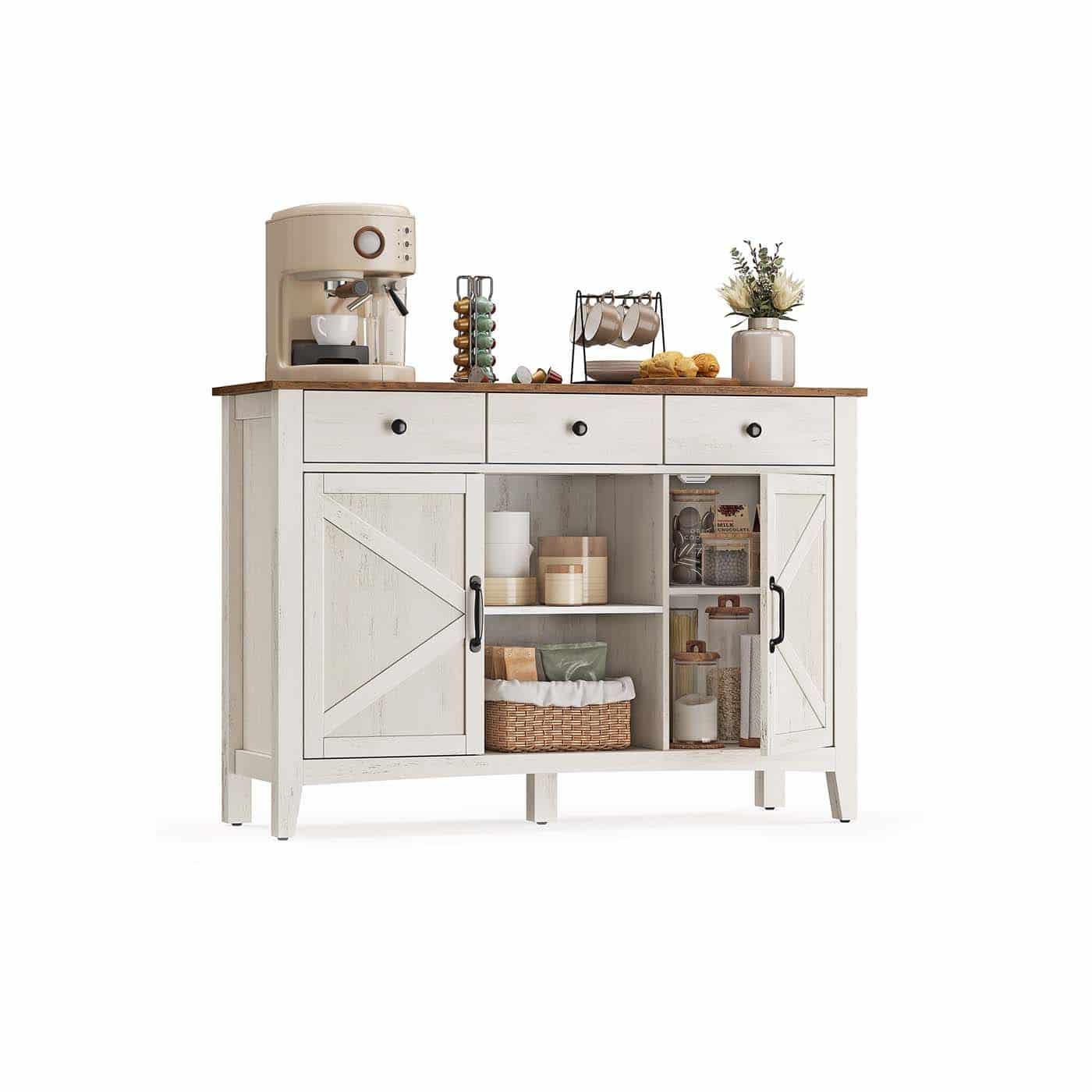 Sideboard im Landhausstil mit Schubladen und Türen Sideboard im Landhausstil mit Schubladen und Türen von Vasagle