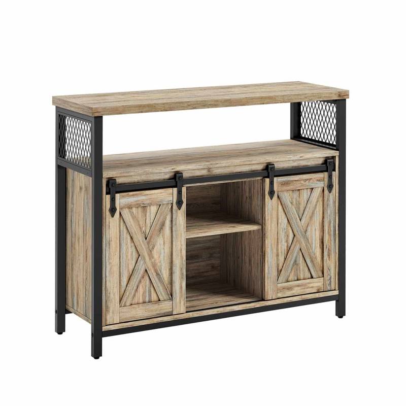 Sideboard mit Schiebetüren und Ablagen von Vasagle