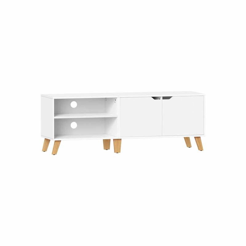 TV-Schrank mit 2 Türen 40 x 140 x 50 cm weiß von Vasagle