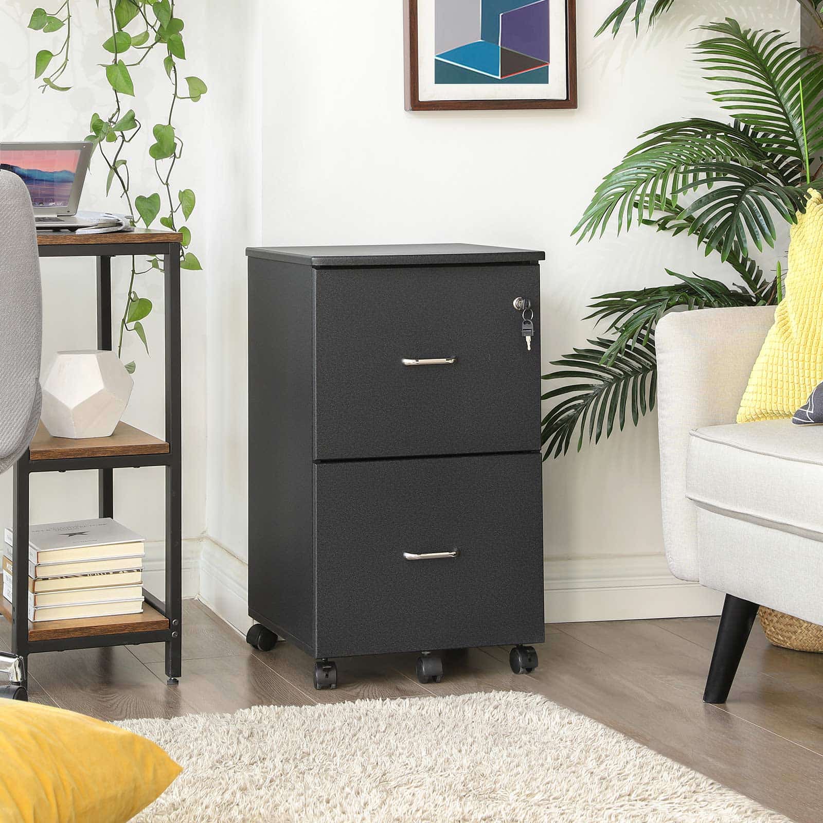 VASAGLE Rollcontainer mit Schloss und Schubladen: Vielseitiger Ordnungshelfer für Ihr Arbeitszimmer und Homeoffice VASAGLE Rollcontainer mit Schloss und Schubladen: Vielseitiger Ordnungshelfer für Ihr Arbeitszimmer und Homeoffice von Vasagle