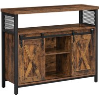Sideboard mit 2 Schiebetüren, verstellbare Ablage von Vasagle