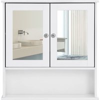 Spiegelschrank mit 2 Spiegeltüren und Ablage von Vasagle
