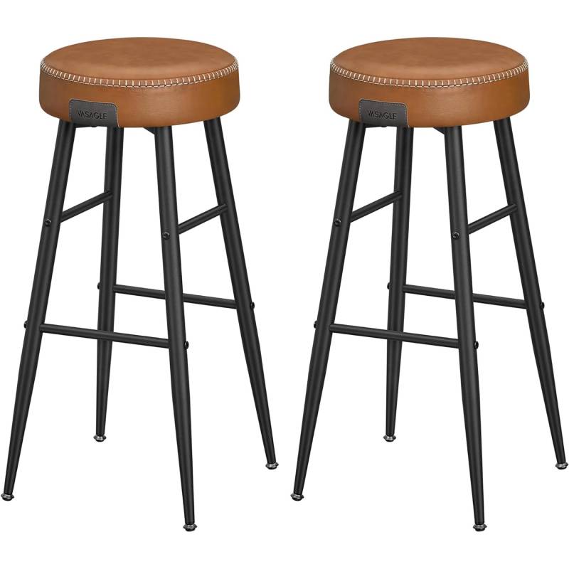 Vasagle Barhocker 2er-Set Braun von Vasagle