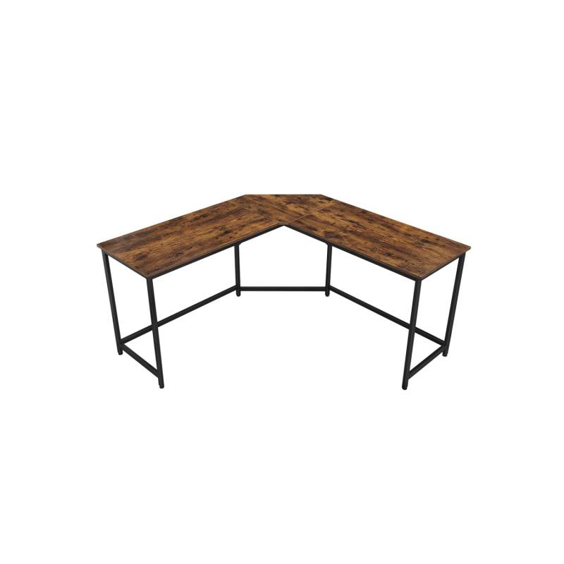 Vasagle Computertisch L-förmig 149 cm x 149 cm x 76 cm Braun-Schwarz von Vasagle