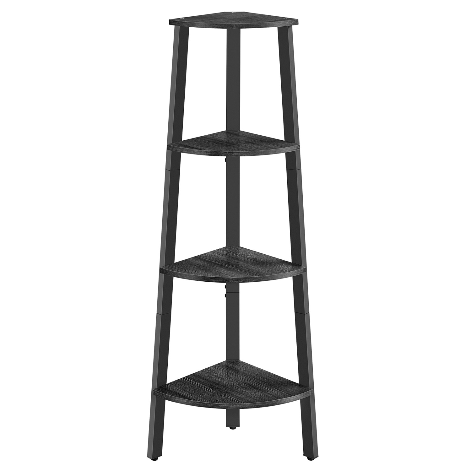 Vasagle Eckregal 4 Ebenen 33,4 cm x 33,4 cm x 124,5 Grau-Schwarz Vasagle Eckregal 4 Ebenen 33,4 cm x 33,4 cm x 124,5 Grau-Schwarz von Vasagle