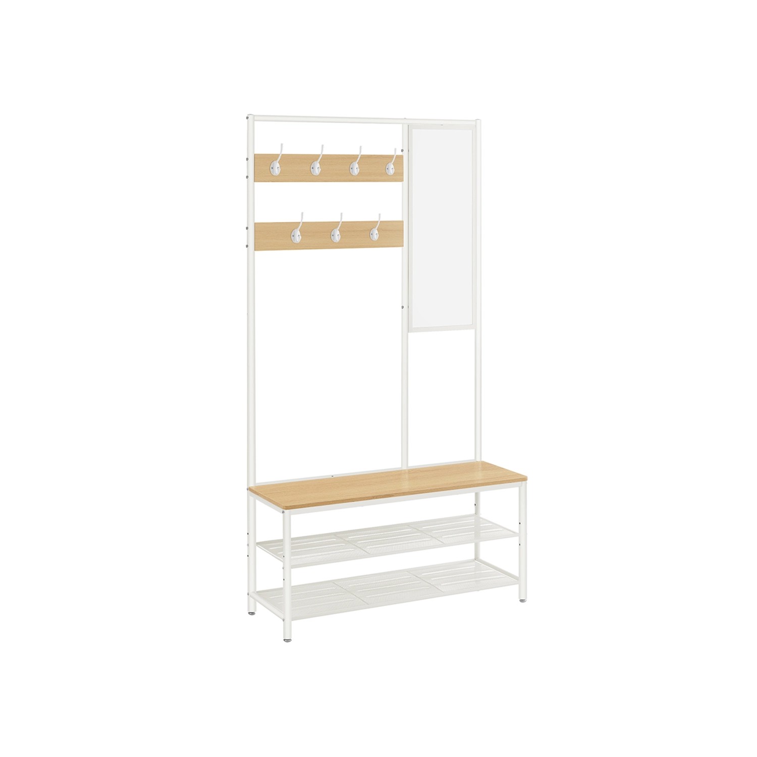 Vasagle Garderobenständer Modern 35 cm x 98 cm x 180 cm Eiche-Weiß Vasagle Garderobenständer Modern 35 cm x 98 cm x 180 cm Eiche-Weiß von Vasagle