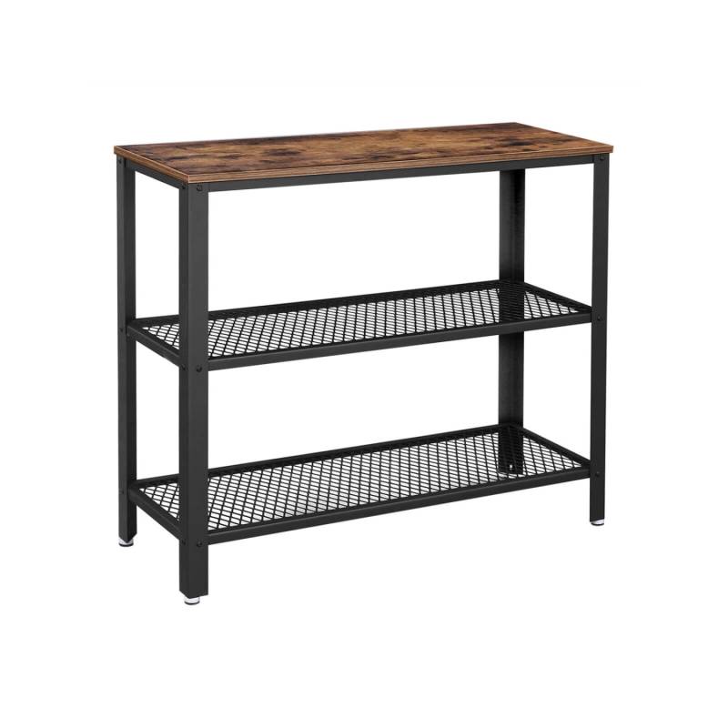 Vasagle Konsolentisch 101,5 cm x 35 cm x 80 cm Braun-Schwarz von Vasagle