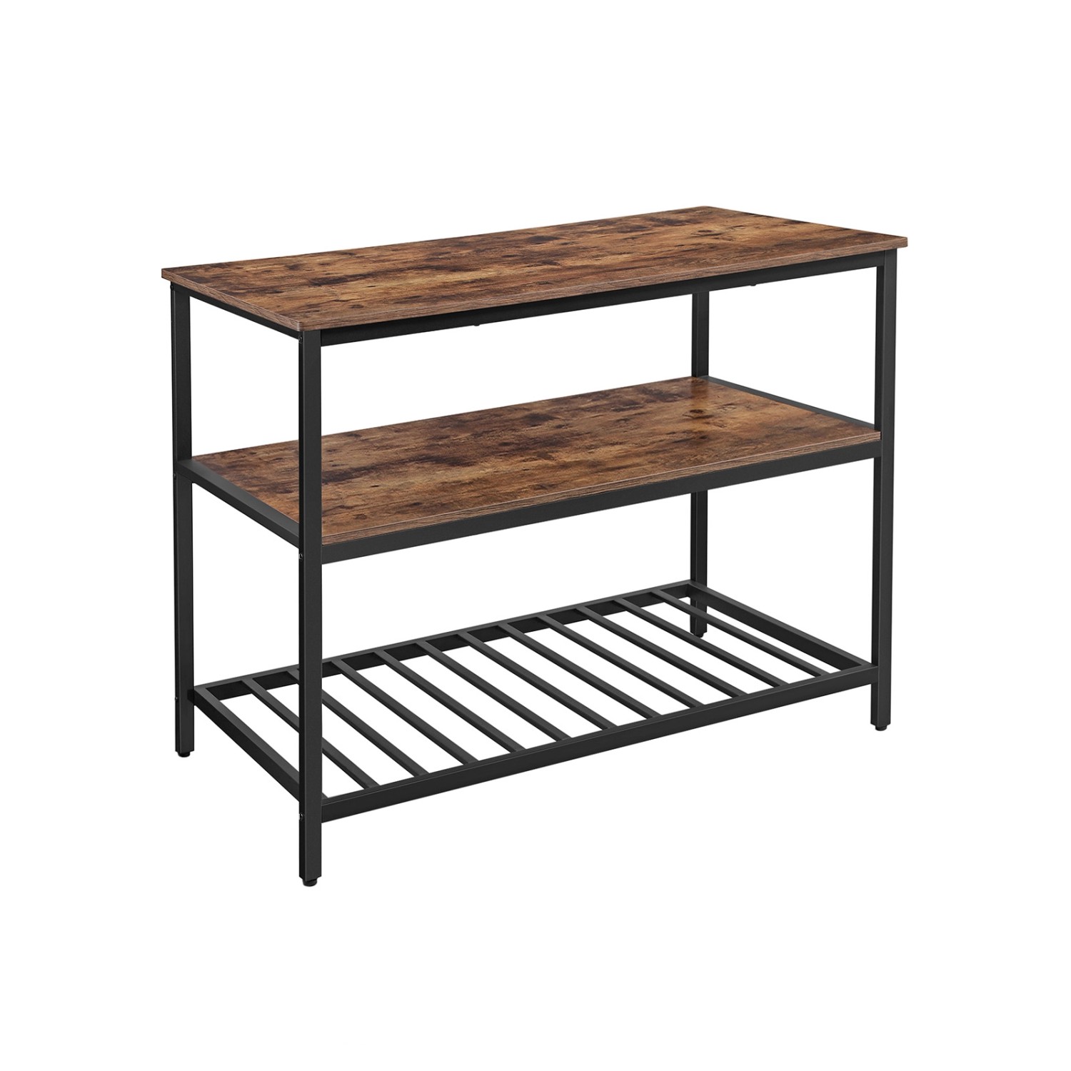 Vasagle Küchenregal 3 Ablagen 60 cm x 120 cm x 90 cm Braun-Schwarz Vasagle Küchenregal 3 Ablagen 60 cm x 120 cm x 90 cm Braun-Schwarz von Vasagle