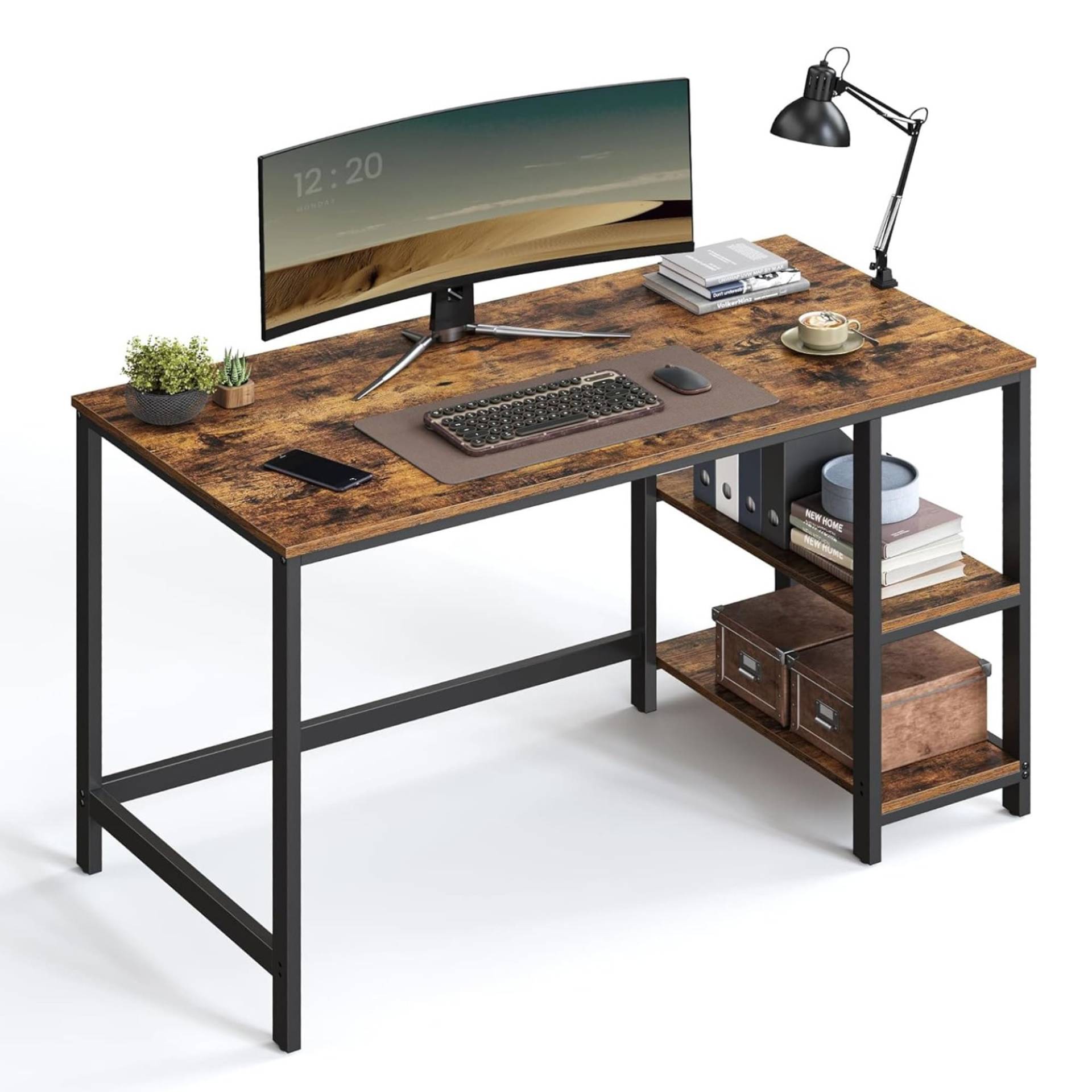 Vasagle - Schreibtisch, Computertisch, PC Schreibtisch, Computer Schreibtisch, Computer Tisch, Schreibtisch Computertisch, mit 2 Ablagen Vasagle - Schreibtisch, Computertisch, PC Schreibtisch, Computer Schreibtisch, Computer Tisch, Schreibtisch Computertisch, mit 2 Ablagen von Vasagle