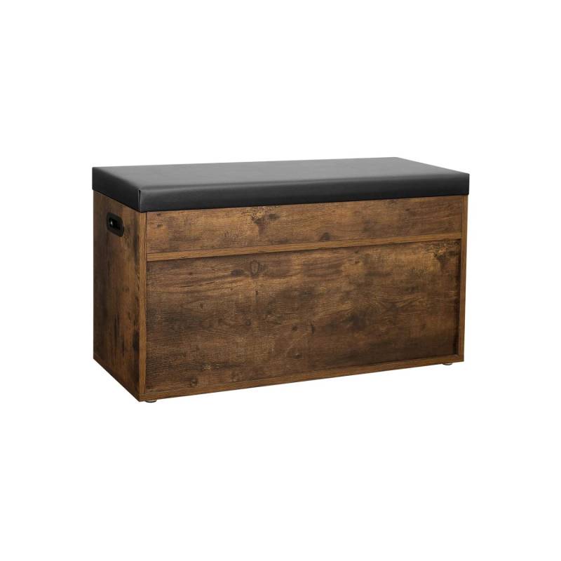 Vasagle Schuhbank mit Stauraum 30 cm x 80 cm x 44 cm Braun von Vasagle