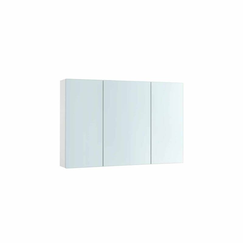 Wandschrank mit Spiegel und verstellbarem Regal weiß von Vasagle