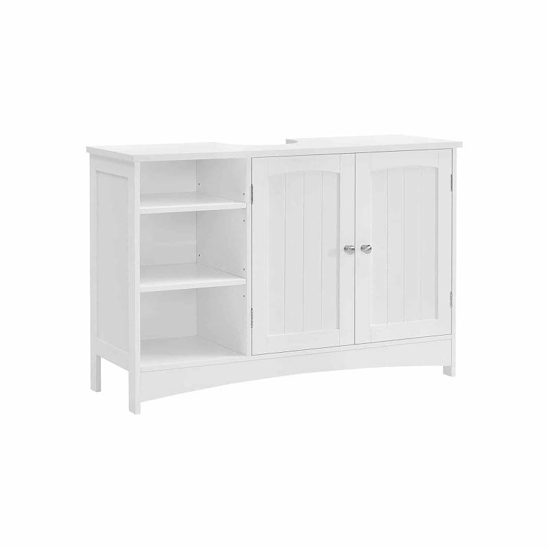 Waschbeckenunterschrank mit 2 Türen Weiß von Vasagle