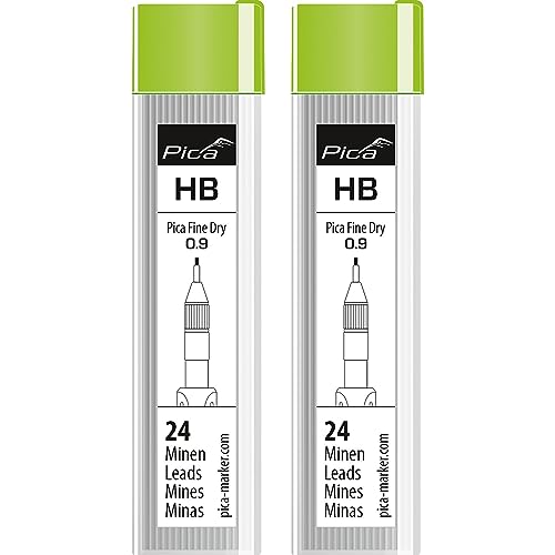 vasalat Pica Fine Dry Ersatzminen graphit 0.9mm HB, Tieflochmarker Graphitminen, Inhalt 48 Stück 7030 vasalat Pica Fine Dry Ersatzminen graphit 0.9mm HB, Tieflochmarker Graphitminen, Inhalt 48 Stück 7030 von vasalat