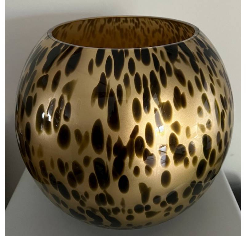 Vase the World Kugelvase Vase the World Zambezi Vase Leopard Gold Kugelvase 25x20 cm von Vase the World