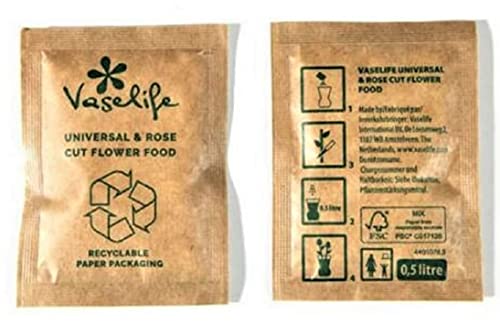 Vaselife Schnittblumennahrung in recycling Papiertütchen 50 Stück von Vaselife