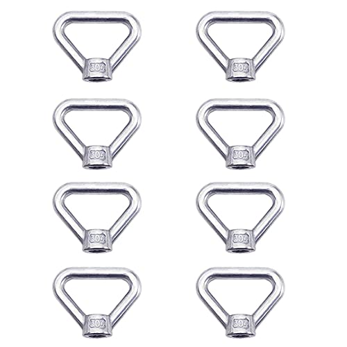Vasemele M8 Ringmutter 8 Stück Silber Schraubmutter Edelstahl Ringmutter Augenschrauben Galvanik Poliermutter ösenmutter Dreieck-Ringmutter M8 ösenschrauben Augenmutter Befestigungselement Vasemele M8 Ringmutter 8 Stück Silber Schraubmutter Edelstahl Ringmutter Augenschrauben Galvanik Poliermutter ösenmutter Dreieck-Ringmutter M8 ösenschrauben Augenmutter Befestigungselement von Vasemele