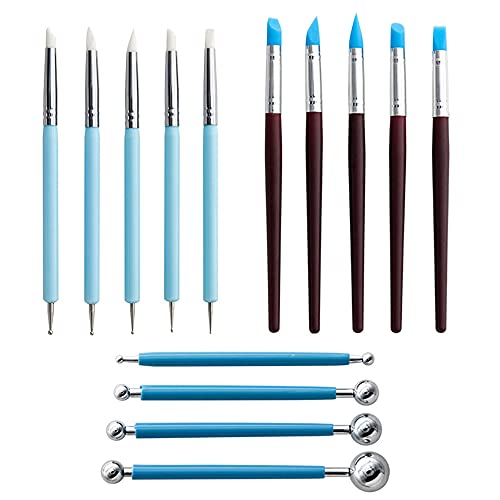Vasemele Modellierwerkzeug Set 14 Stück Modellierwerkzeug für Ton Ton Werkzeug Keramik Werkzeug Schnitzwerkzeuge Ton Modellierung Kit für Tonkeramik Schnitzen Kunstbedarf Vasemele Modellierwerkzeug Set 14 Stück Modellierwerkzeug für Ton Ton Werkzeug Keramik Werkzeug Schnitzwerkzeuge Ton Modellierung Kit für Tonkeramik Schnitzen Kunstbedarf von Vasemele