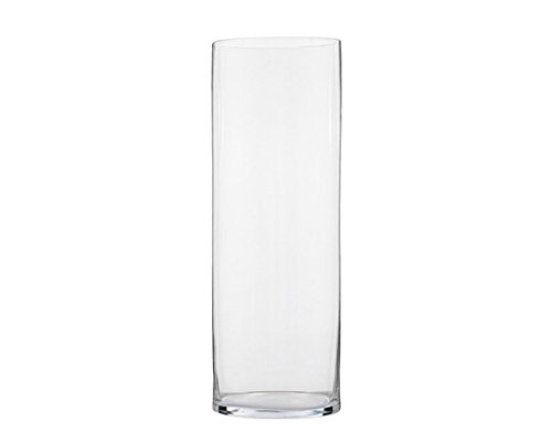 Zylinder aus Glas transparent Durchmesser 15 cm Höhe 60 cm von Zelda Bomboniere