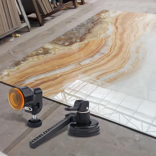 Glasschneider mit Saugnapf, Glasschneidewerkzeug in Industriequalität mit Radklinge, Kompass aus Aluminiumlegierung für Glas und Fliesen, 200 mm/300 mm (200 mm) von Vasiumic