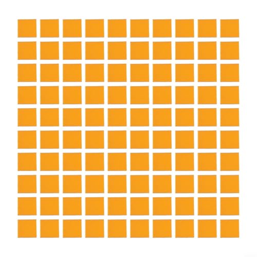 Vasiumic 100 Stück 20 x 20 mm selbstklebende Glasspiegel-Aufkleber, Mini-Mosaikfliesen für DIY-Discokugel-Bastelprojekte und Wanddekoration in Zuhause, Küche, Bad, Schlafzimmer (Gold) von Vasiumic