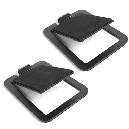 Vasiumic 2 x Lautsprecherständer aus Metall für Studio-Monitore, mit 16° Neigung und Pads für Bücherregale oder Laptop-Lautsprecher bis zu 14 cm breiter Audio-Ständer von Vasiumic