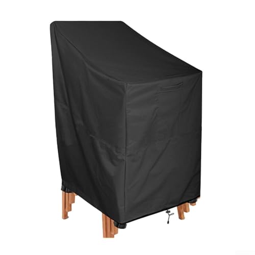 Vasiumic 210D Oxford Outdoor Gartenstuhl Abdeckung Wasserdicht Staubdicht Schutzhülle mit Verstellbarem Kordelzug für Terrasse Klappstuhl Patio Chair Protector (L) von Vasiumic