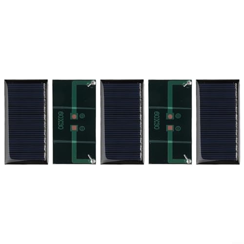 Vasiumic 5 Stück Mini-Solarmodule Polykristallin 0,25 W 5 V für 3,7 V Gerät Aufladen DIY Solar Klebebrett Perfekt für Gartenleuchten Außenwerbung Projekte Vasiumic 5 Stück Mini-Solarmodule Polykristallin 0,25 W 5 V für 3,7 V Gerät Aufladen DIY Solar Klebebrett Perfekt für Gartenleuchten Außenwerbung Projekte von Vasiumic