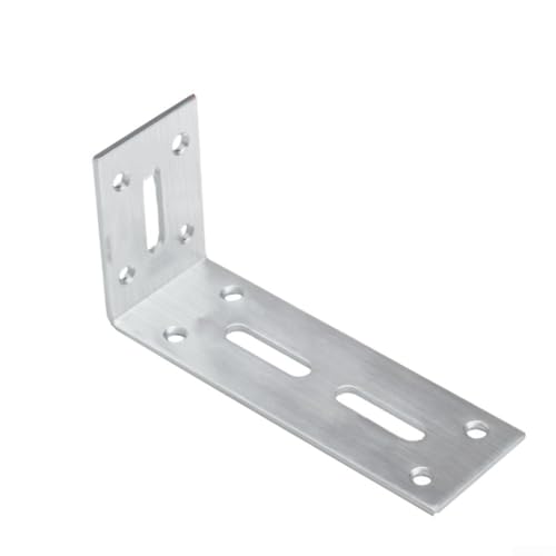 Vasiumic 90 Grad rechtwinklige Halterungen aus Edelstahl, robuste Eckstreben, verdickte L-Form, Eckplattenverbinder für Regale, Möbel, Schrank, Rahmenstütze (60 x 120 mm) von Vasiumic