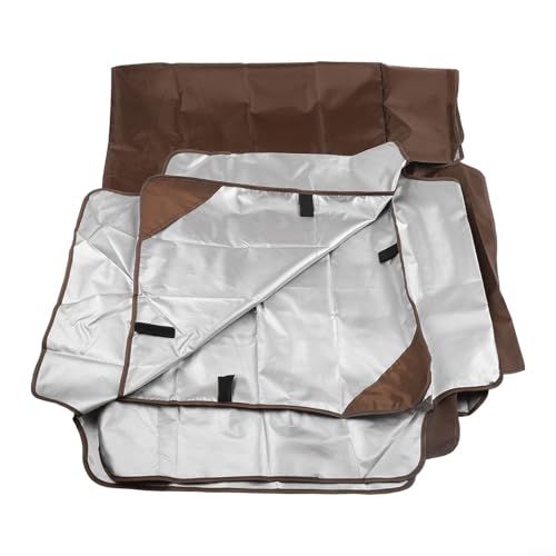 Vasiumic Abdeckung für Gartenschaukelstühle, 210D Oxford-Stoff, Ersatz-Markise, Regenschutz, Dach für 3-Sitzer, Outdoor-Möbel mit 4 verstärkten Ecken (Kaffee) von Vasiumic