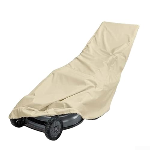 Vasiumic Abdeckung für Rasenmäher, Oxford-Stoff, Wetterschutz, Staubschutz, 198,1 x 58,4 x 127 cm, Beige, Outdoor-Ausrüstung, Aufbewahrung, Rasenmäher, Aufbewahrungsabdeckungen von Vasiumic