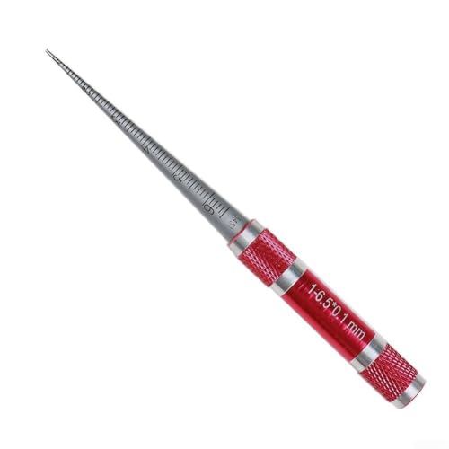 Vasiumic Blendenlehre Kit 1-6,5 mm 3-15 mm 15-30 mm 30-45 mm Edelstahl Kegelkegel für dünnwandige Teile Messung Innendurchmesser Messung Kegelmesswerkzeug (1-6,5 mm) von Vasiumic