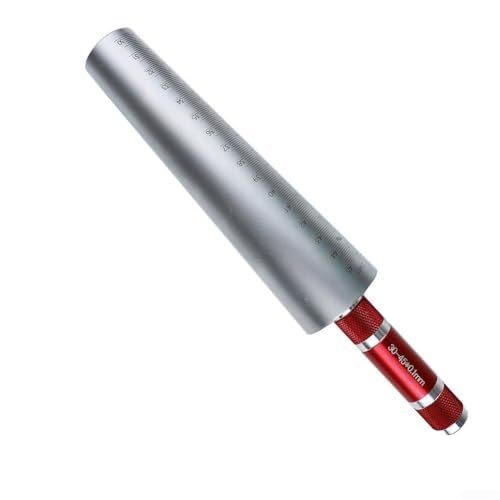 Vasiumic Blendenlehre Kit 1-6,5 mm 3-15 mm 15-30 mm 30-45 mm Edelstahl Kegelkegel für dünnwandige Teile Messung Innendurchmesser Messung Kegelmesswerkzeug (30-45 mm) von Vasiumic