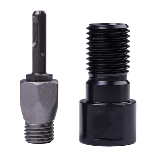 Vasiumic Bohrkern-Bits Gewindeadapter M22 auf 1-1/4-7 Konverter, Chromkonstruktion zum Bohren, kompatibel mit Wasserbohrgerät, Gewindeadapter,(C) von Vasiumic