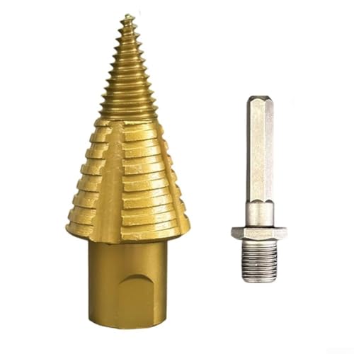 Vasiumic Brennholz-Splitter-Bit für Bohrer mit Schnellwechsel-abnehmbarem Kopf, quadratischer Sechskantschaft, Holzspaltwerkzeug für nasse trockene Holzscheite, Karbonstahl Anti-Stuck (Sechskantschaft Vasiumic Brennholz-Splitter-Bit für Bohrer mit Schnellwechsel-abnehmbarem Kopf, quadratischer Sechskantschaft, Holzspaltwerkzeug für nasse trockene Holzscheite, Karbonstahl Anti-Stuck (Sechskantschaft von Vasiumic